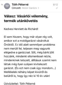 Vásárlói vélemény